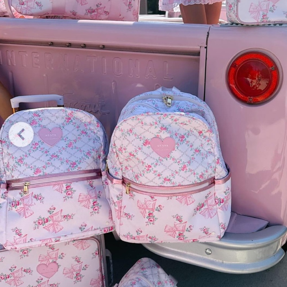 LOVESHACKFANCY STATE BACKPACK ROSA BEAUX - Picture 2 of 7
